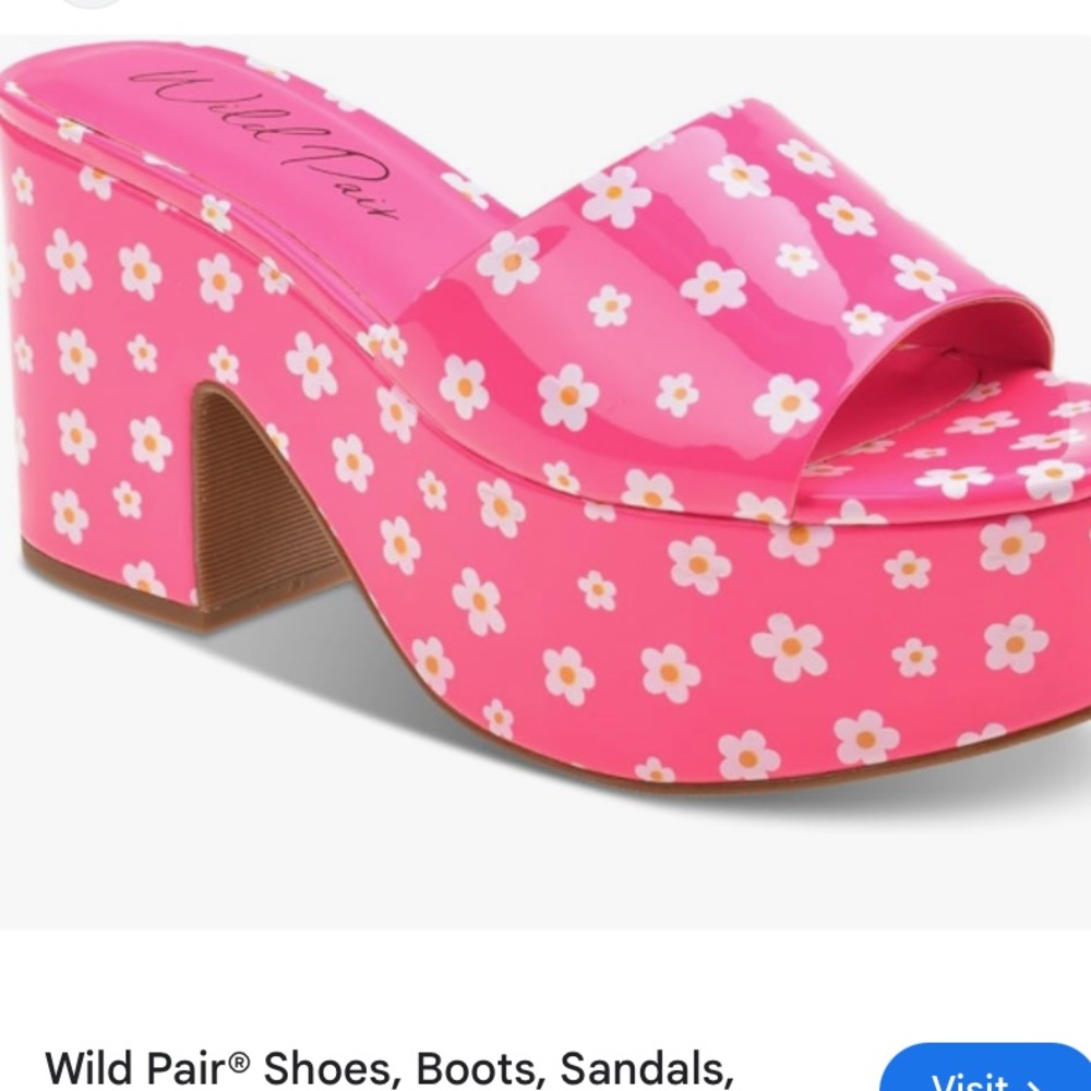 NWB floral heels